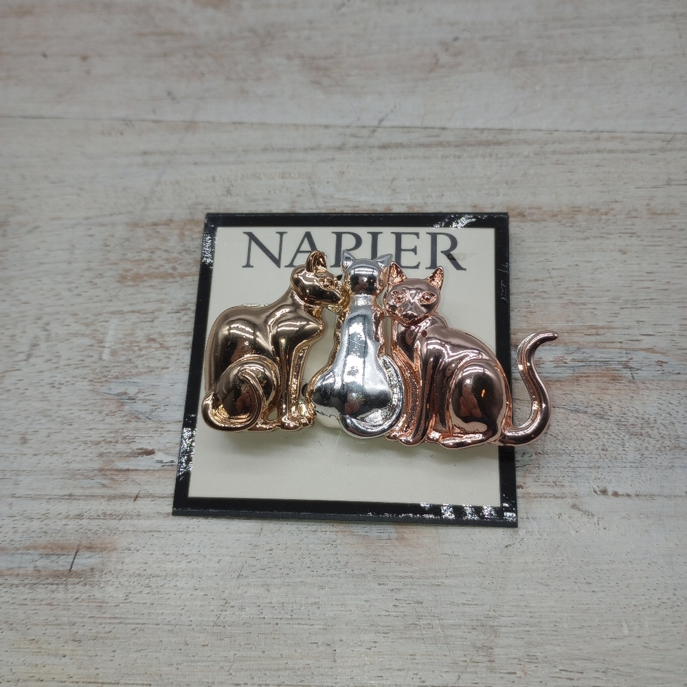 Napier Tritone Cat Pin